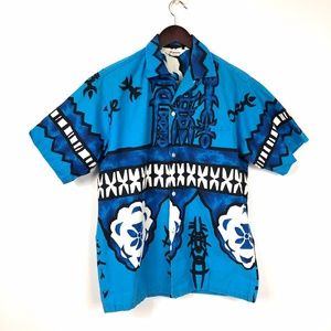 VTG Hawaiian Button Down Short Sleeve Shirt Sz M/L